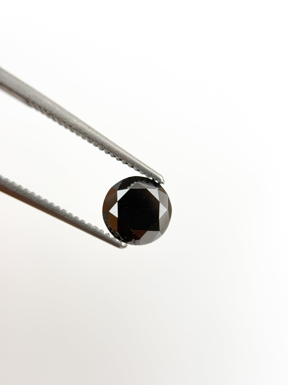 1.32 Ct Round Brilliant Cut Black Natural Fancy Diamond