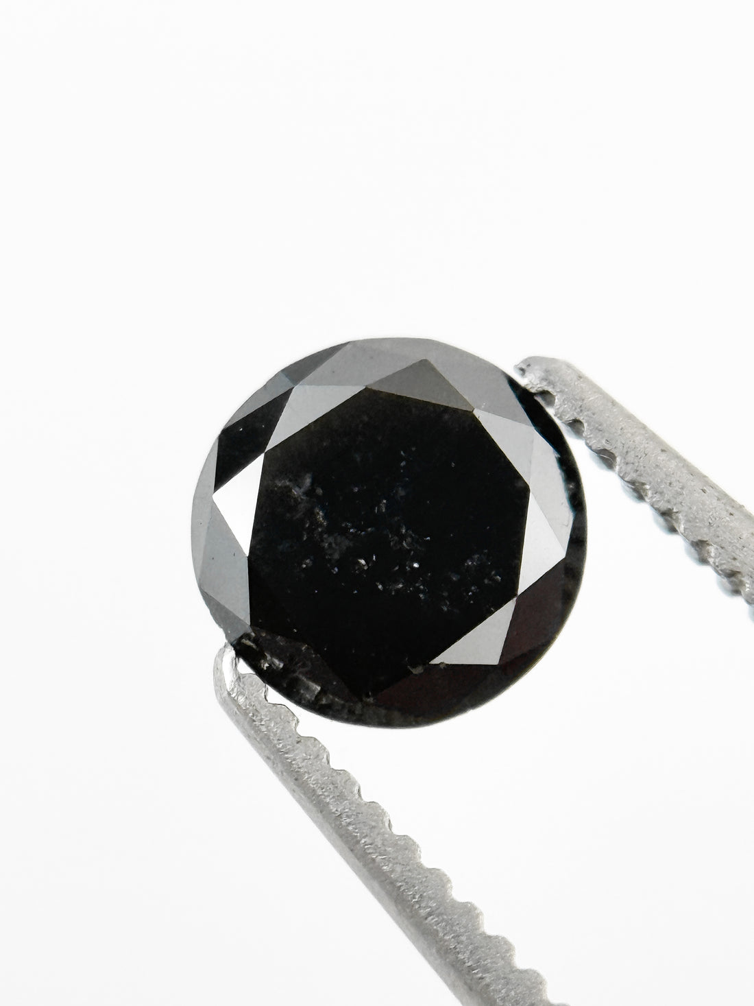 0.71 Ct Round Brilliant Cut Black Natural Minimal Diamond