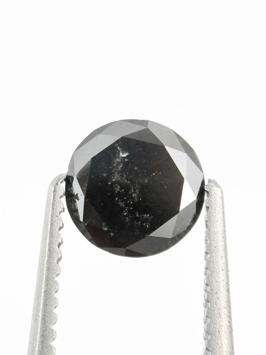 0.71 Ct Round Brilliant Cut Black Natural Minimal Diamond