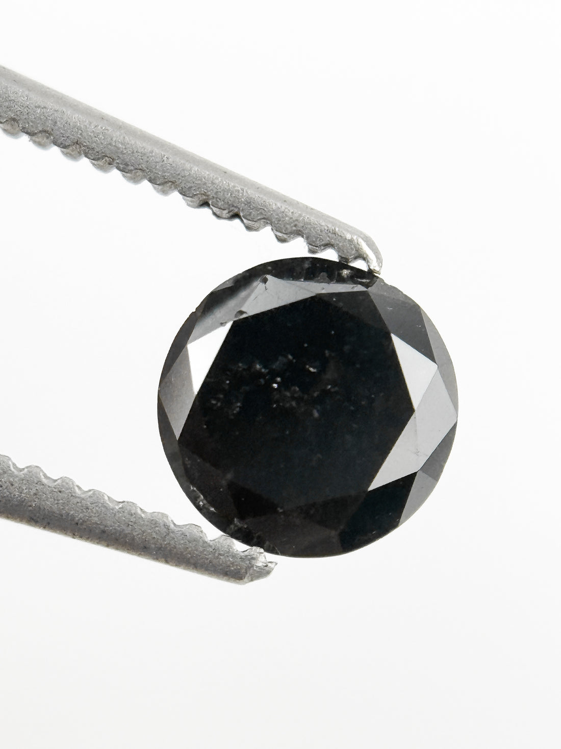 0.71 Ct Round Brilliant Cut Black Natural Minimal Diamond