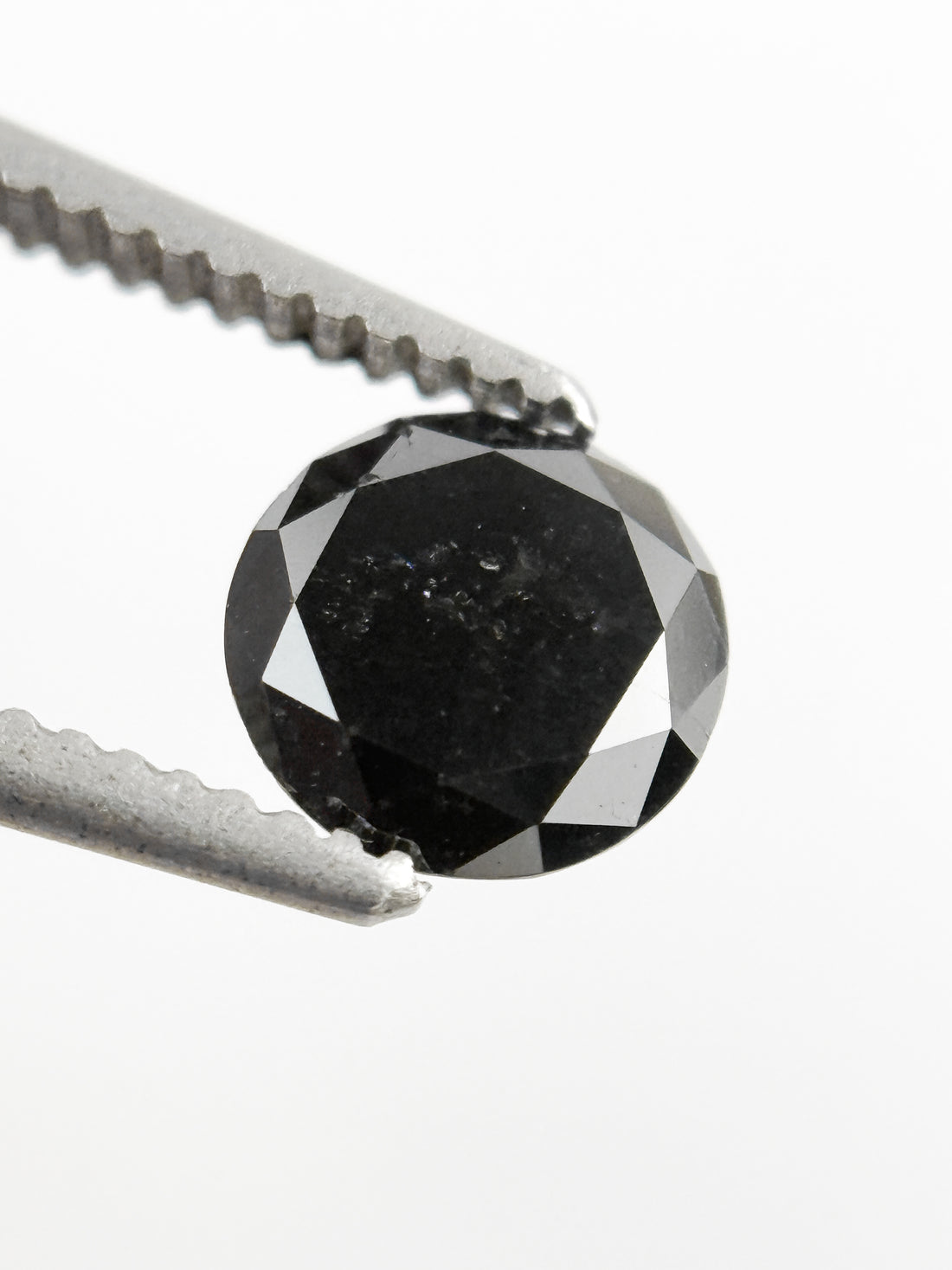 0.71 Ct Round Brilliant Cut Black Natural Minimal Diamond