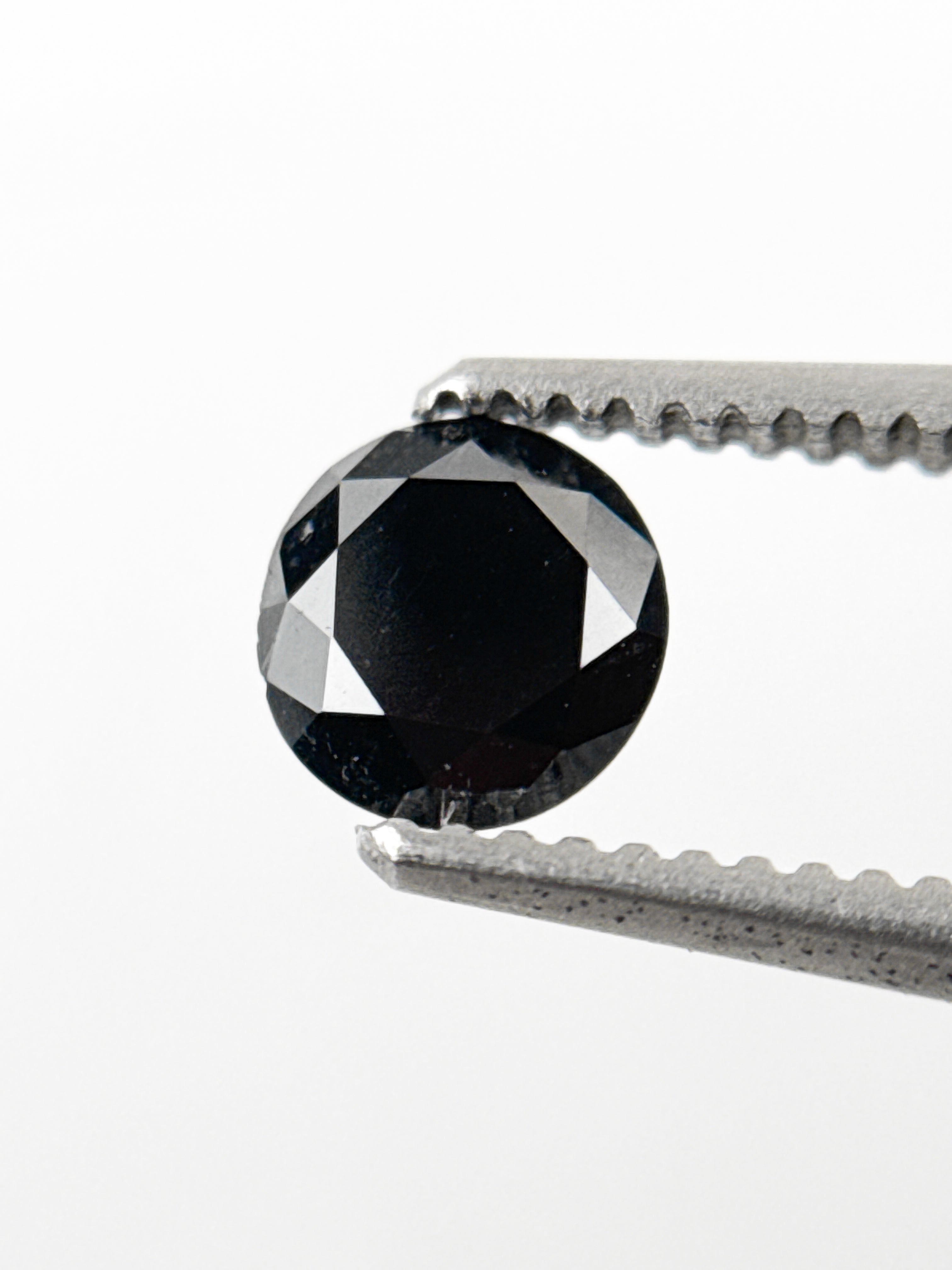 4.5 MM Round Brilliant Cut Black Natural Loose Diamond