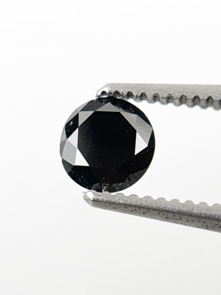 4.5 MM Round Brilliant Cut Black Natural Loose Diamond