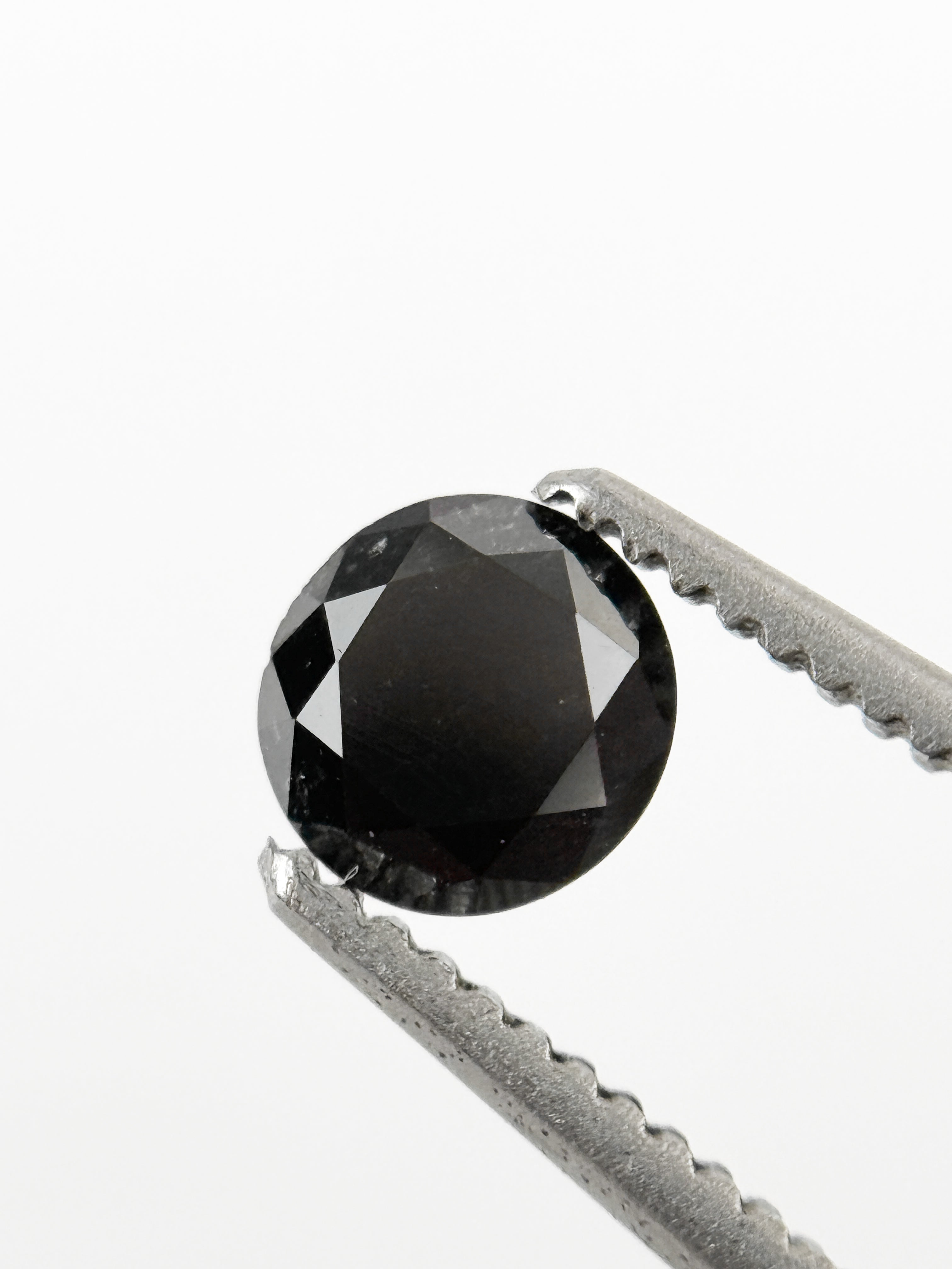 4.5 MM Round Brilliant Cut Black Natural Loose Diamond