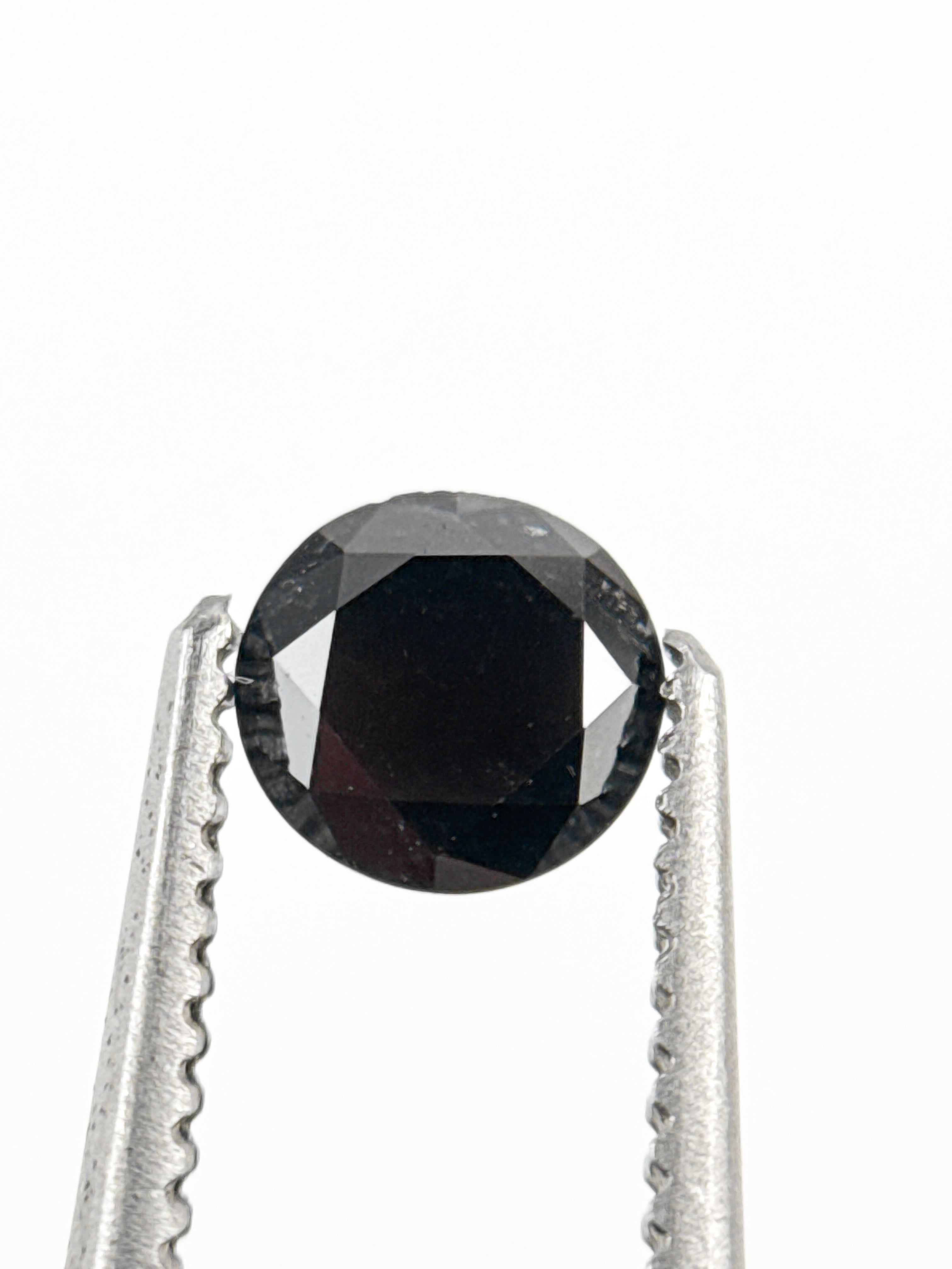 4.5 MM Round Brilliant Cut Black Natural Loose Diamond