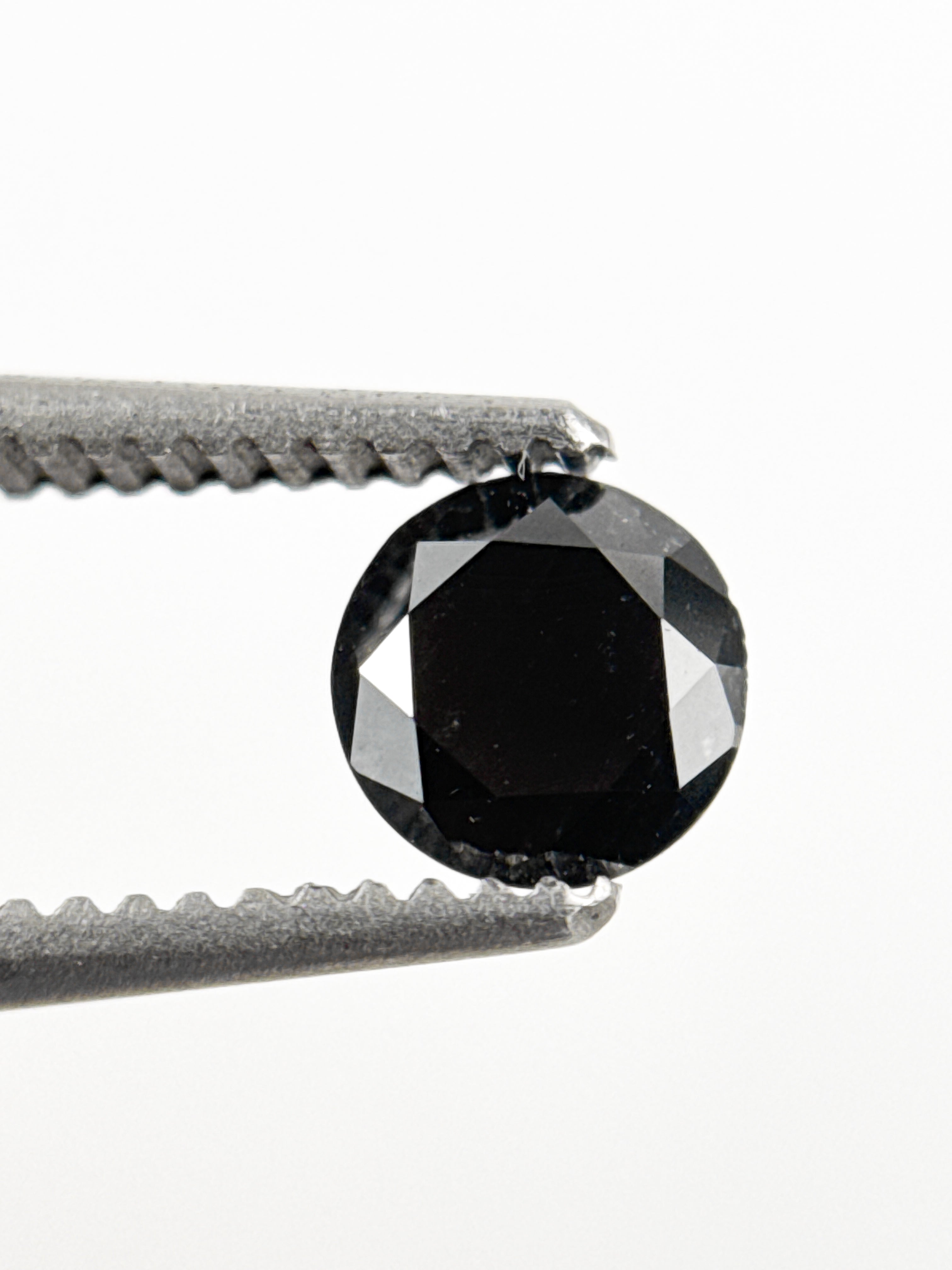4.5 MM Round Brilliant Cut Black Natural Loose Diamond