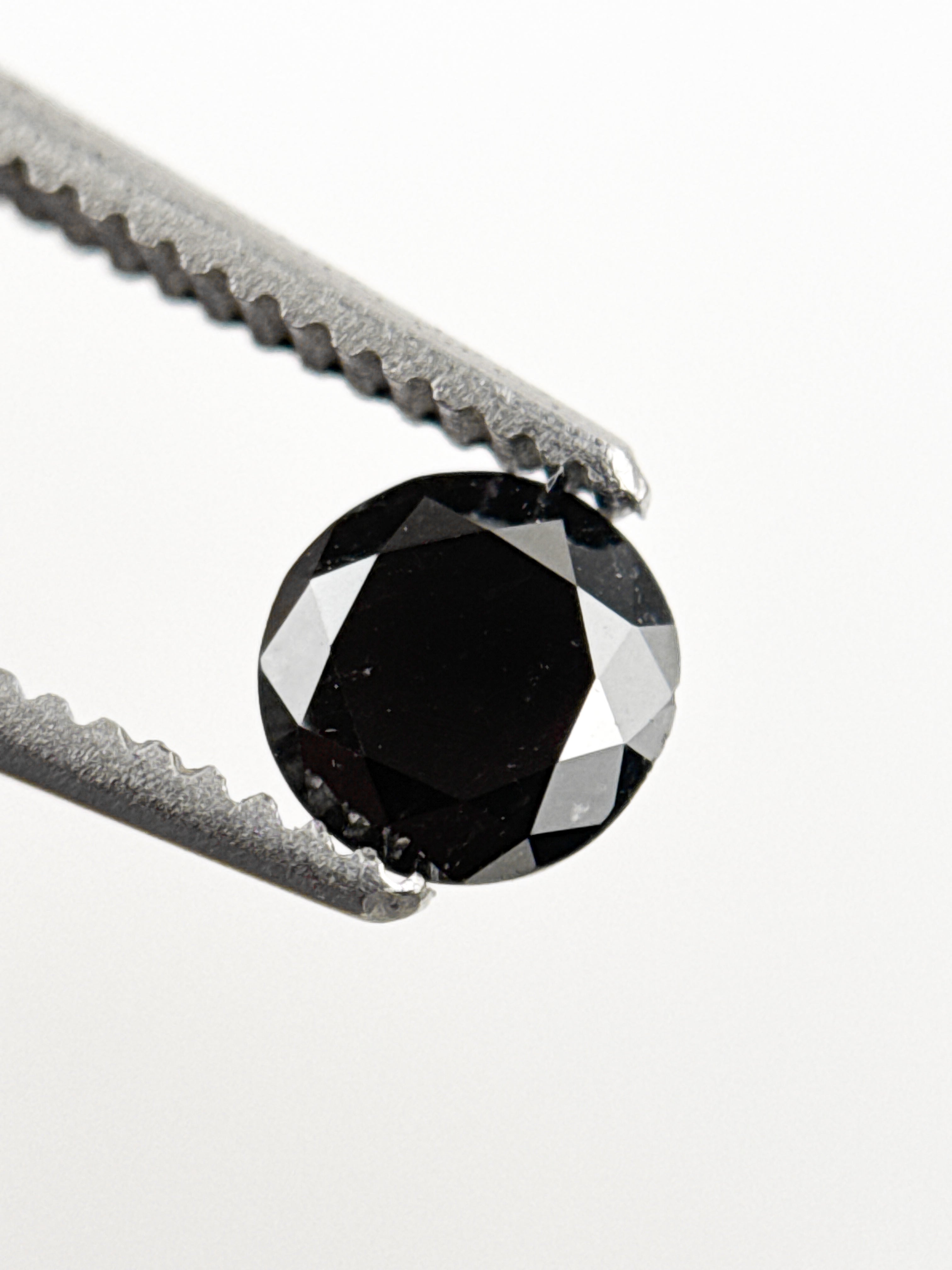 4.5 MM Round Brilliant Cut Black Natural Loose Diamond