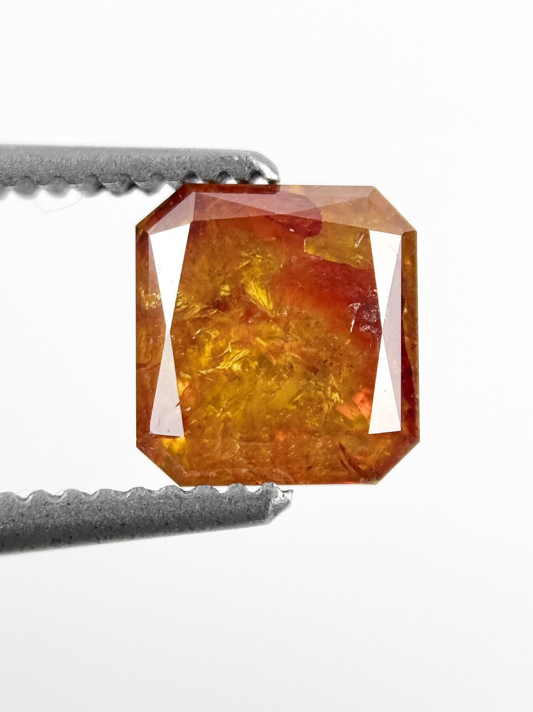 1.21 Ct Cushion Rose Cut Red Natural Antique Diamond