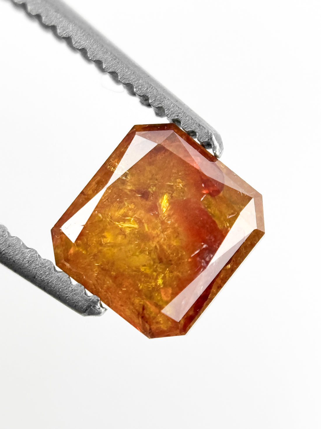 1.21 Ct Cushion Rose Cut Red Natural Antique Diamond