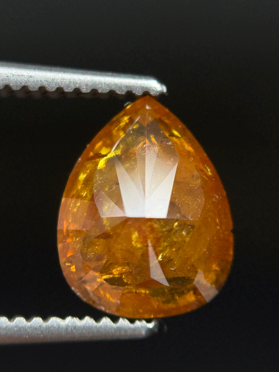 1.74 Ct Pear Rose Cut Red Natural Fancy Diamond
