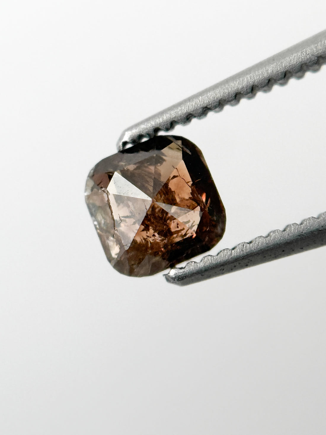 0.51 Ct Cushion Rose Cut Brown Natural Fancy Diamond