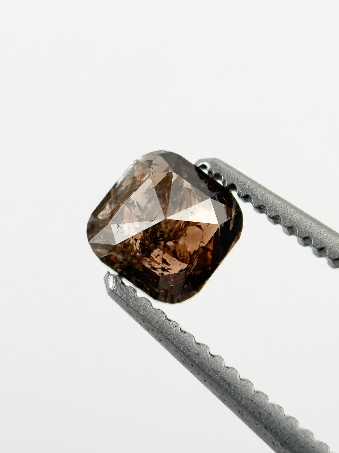 0.51 Ct Cushion Rose Cut Brown Natural Fancy Diamond