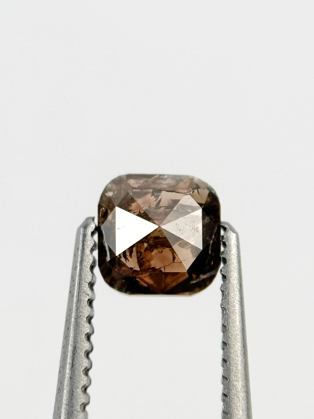 0.51 Ct Cushion Rose Cut Brown Natural Fancy Diamond