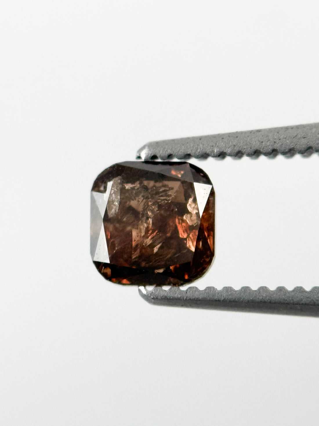 0.51 Ct Cushion Rose Cut Brown Natural Fancy Diamond