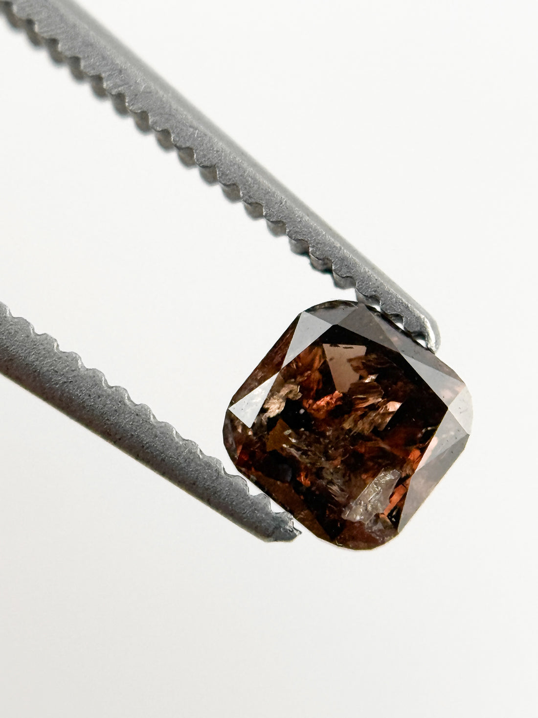 0.51 Ct Cushion Rose Cut Brown Natural Fancy Diamond