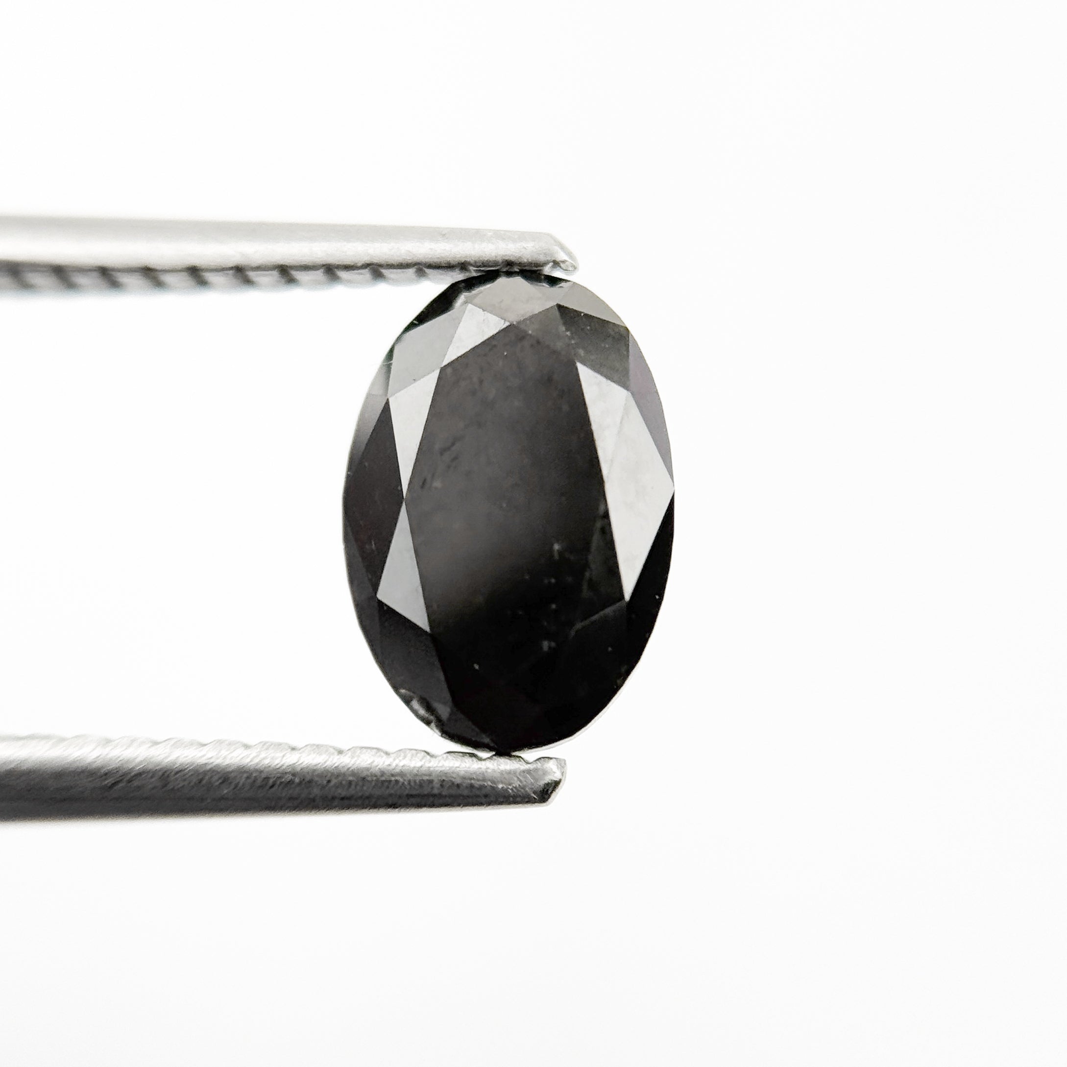 1.40 Ct Oval Brilliant Cut Black Natural Fancy Diamond