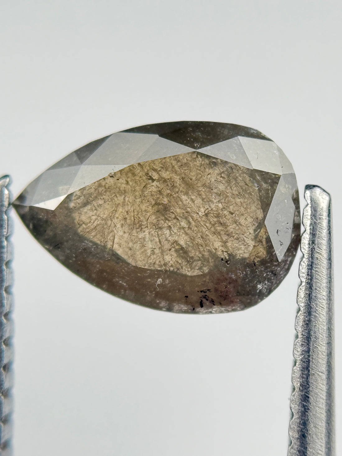 1.26 Ct Pear Rose Cut Brown Natural Fancy Diamond