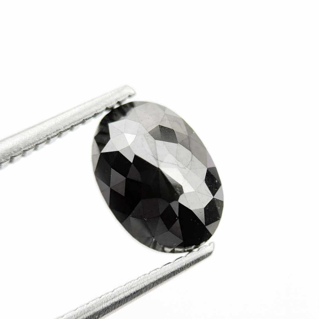 9.9 MM Oval Brilliant Cut Black Natural Fancy Diamond