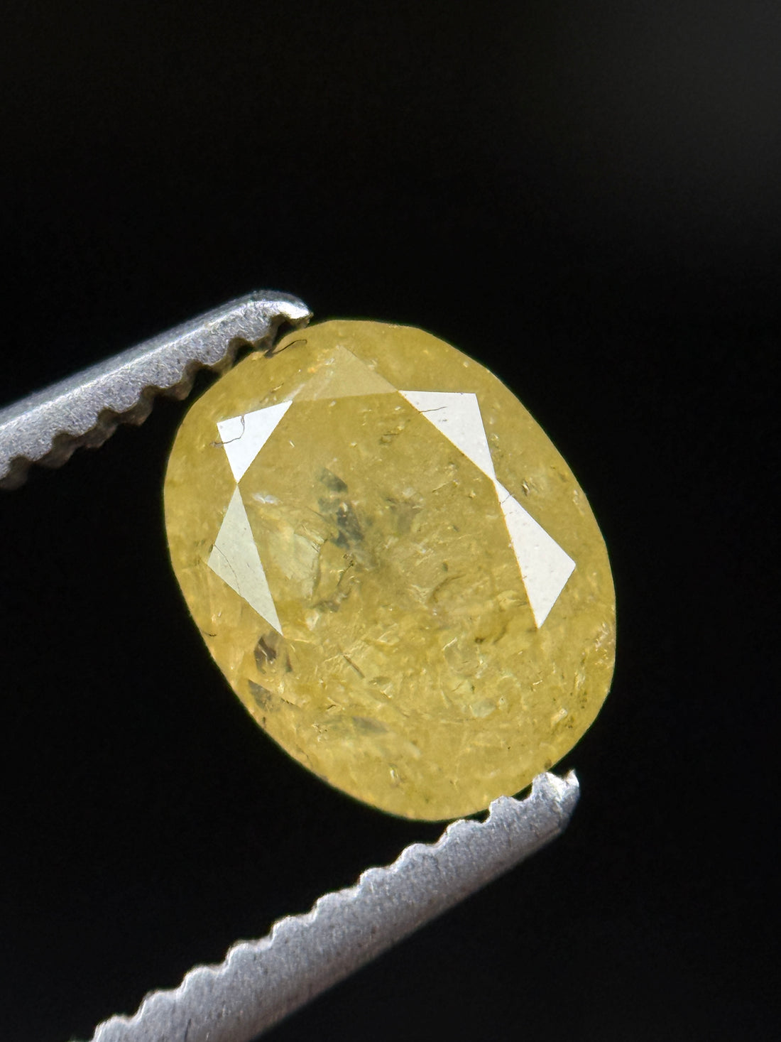 1.25 Ct Oval Rose Cut Yellow Natural Fancy Diamond