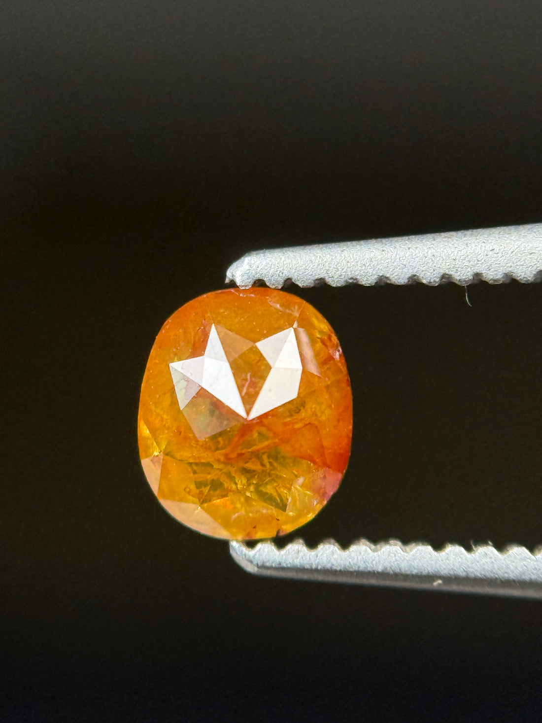 0.56 Ct Cushion Rose Cut Red Natural Loose Diamond
