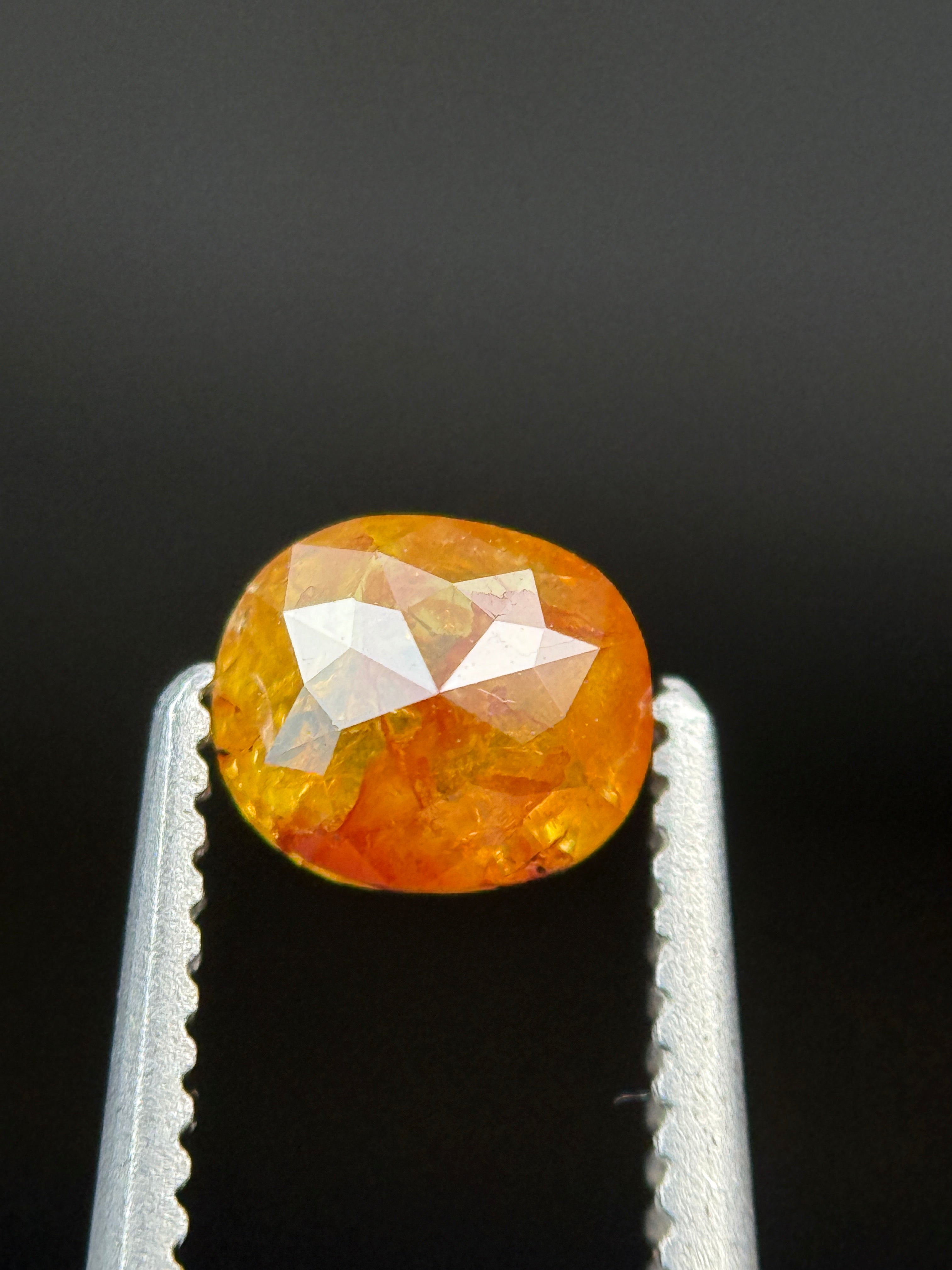 0.56 Ct Cushion Rose Cut Red Natural Loose Diamond