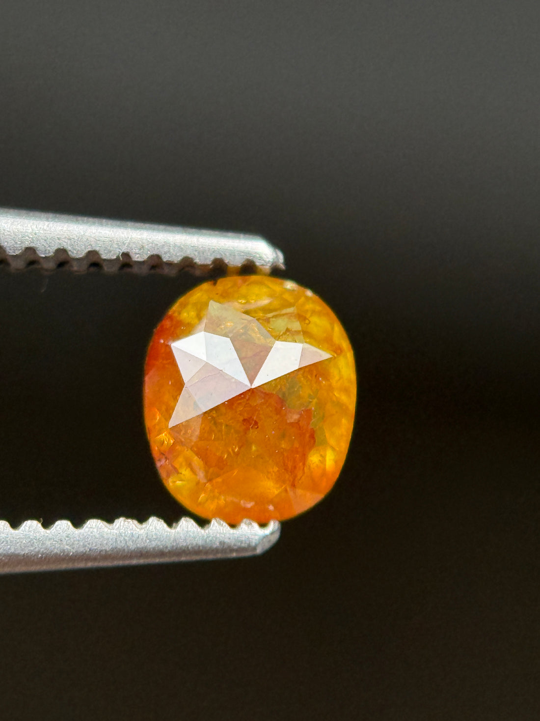 0.56 Ct Cushion Rose Cut Red Natural Loose Diamond