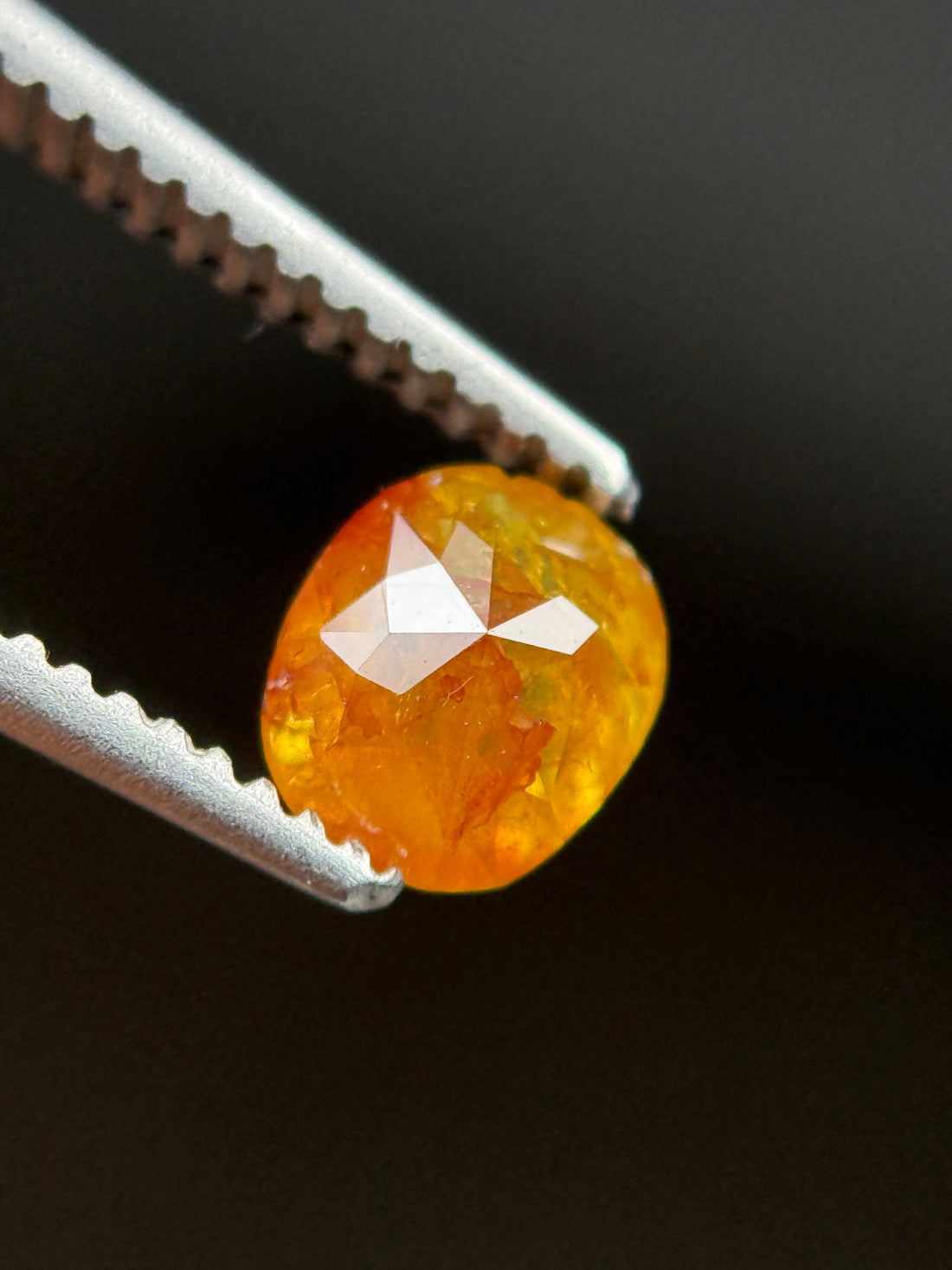 0.56 Ct Cushion Rose Cut Red Natural Loose Diamond