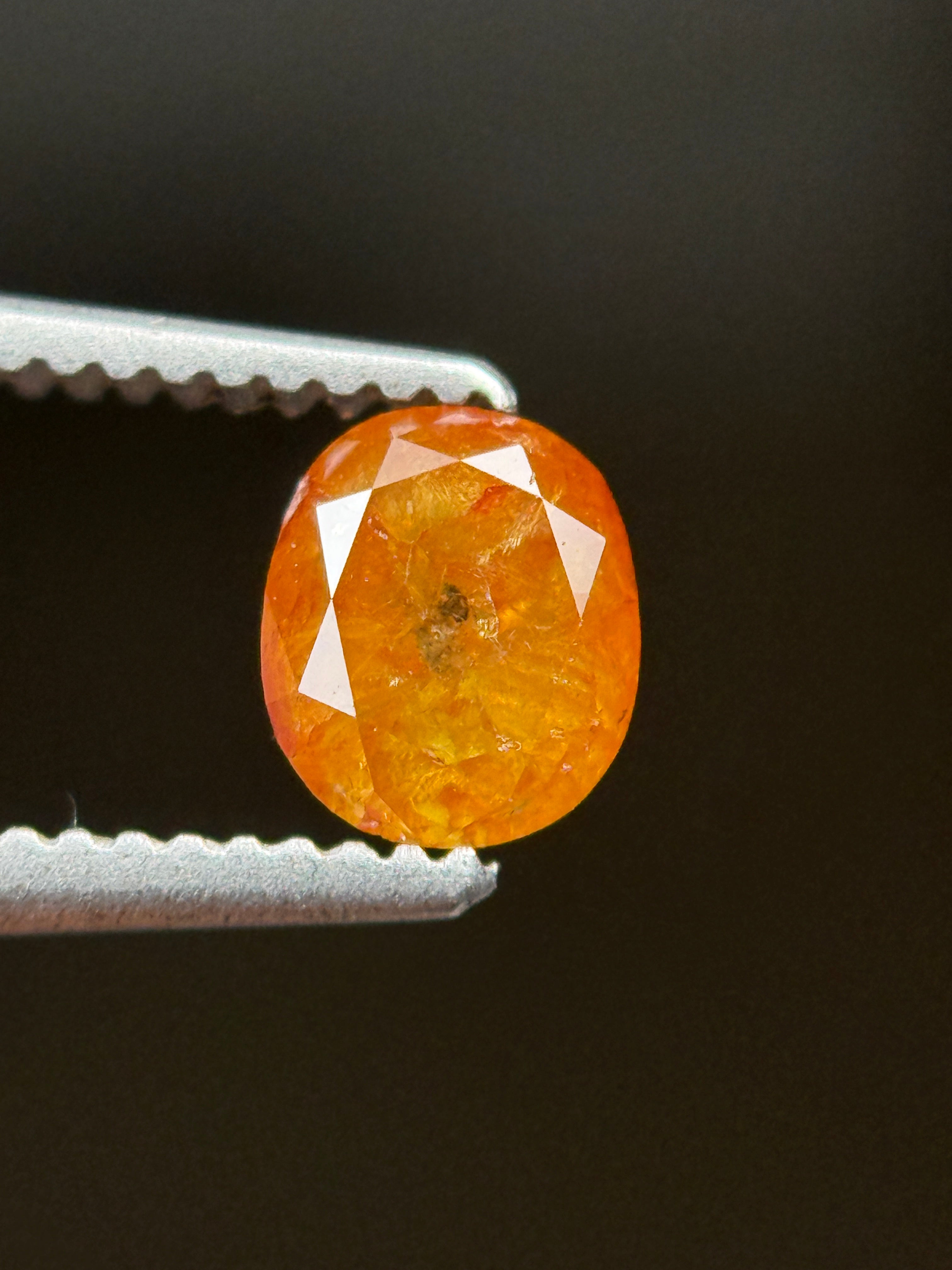 0.56 Ct Cushion Rose Cut Red Natural Loose Diamond