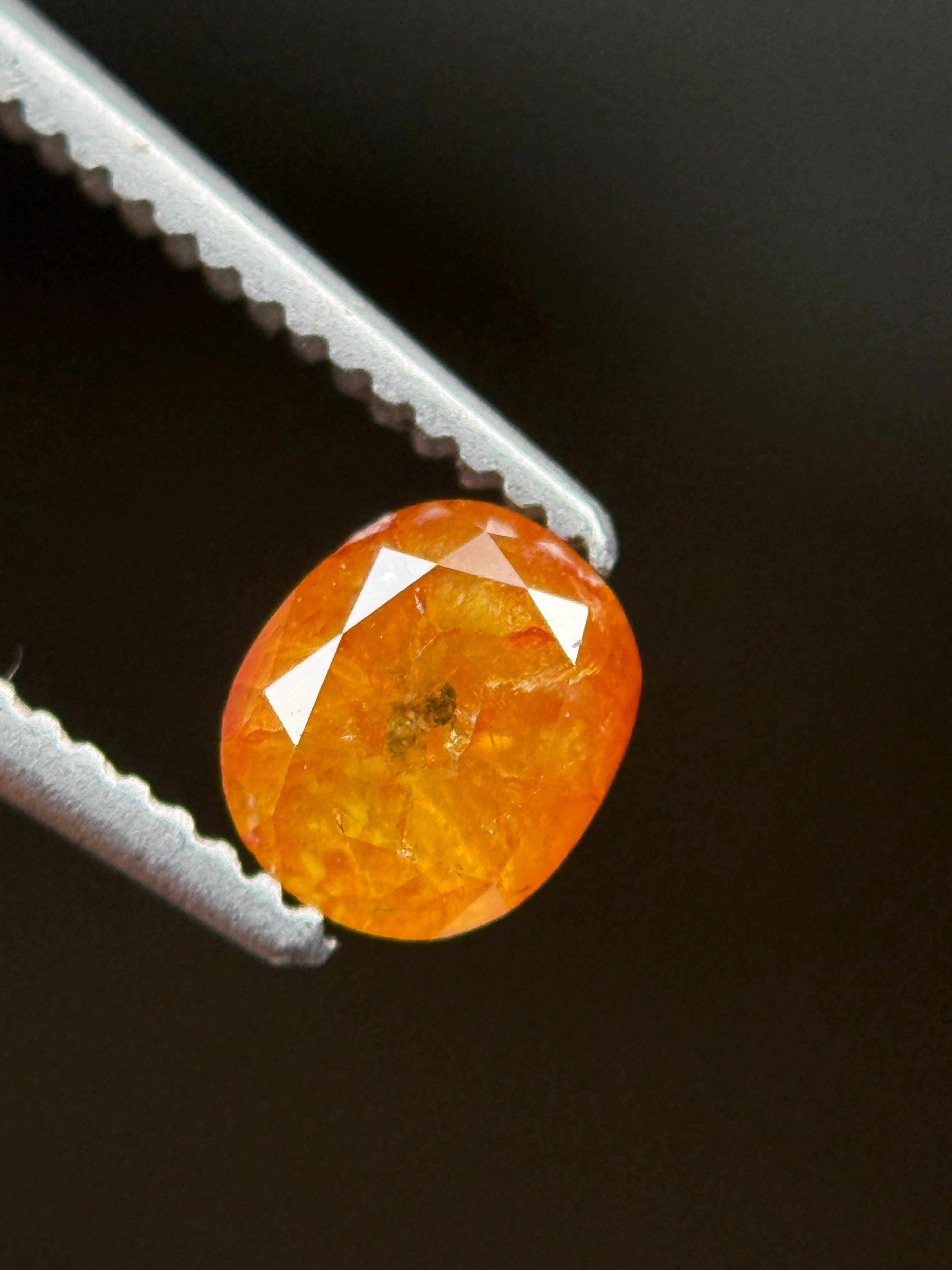 0.56 Ct Cushion Rose Cut Red Natural Loose Diamond