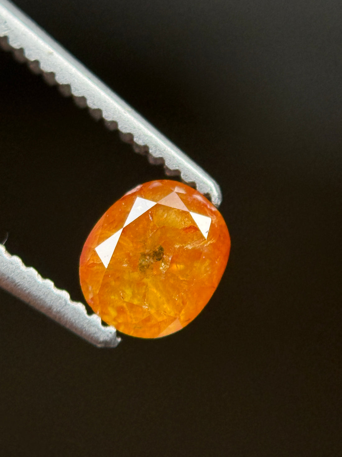 0.56 Ct Cushion Rose Cut Red Natural Loose Diamond