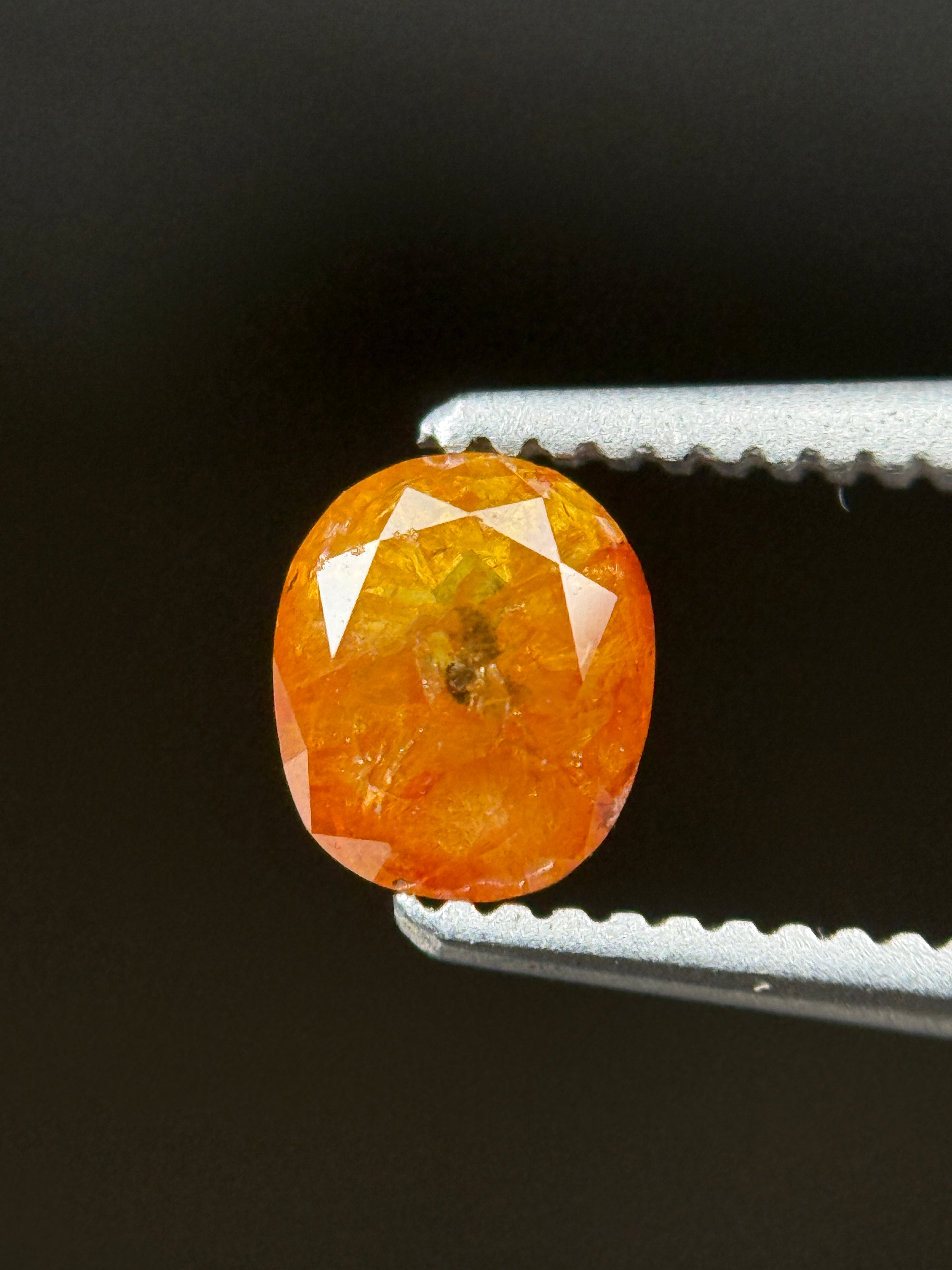 0.56 Ct Cushion Rose Cut Red Natural Loose Diamond