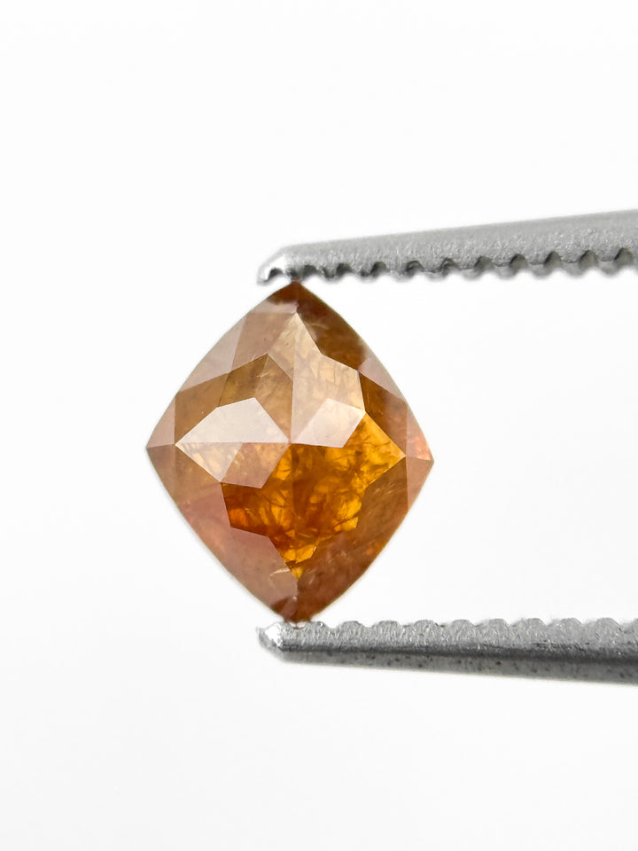 0.70 Ct Kite Rose Cut Orange Natural Fancy Diamond