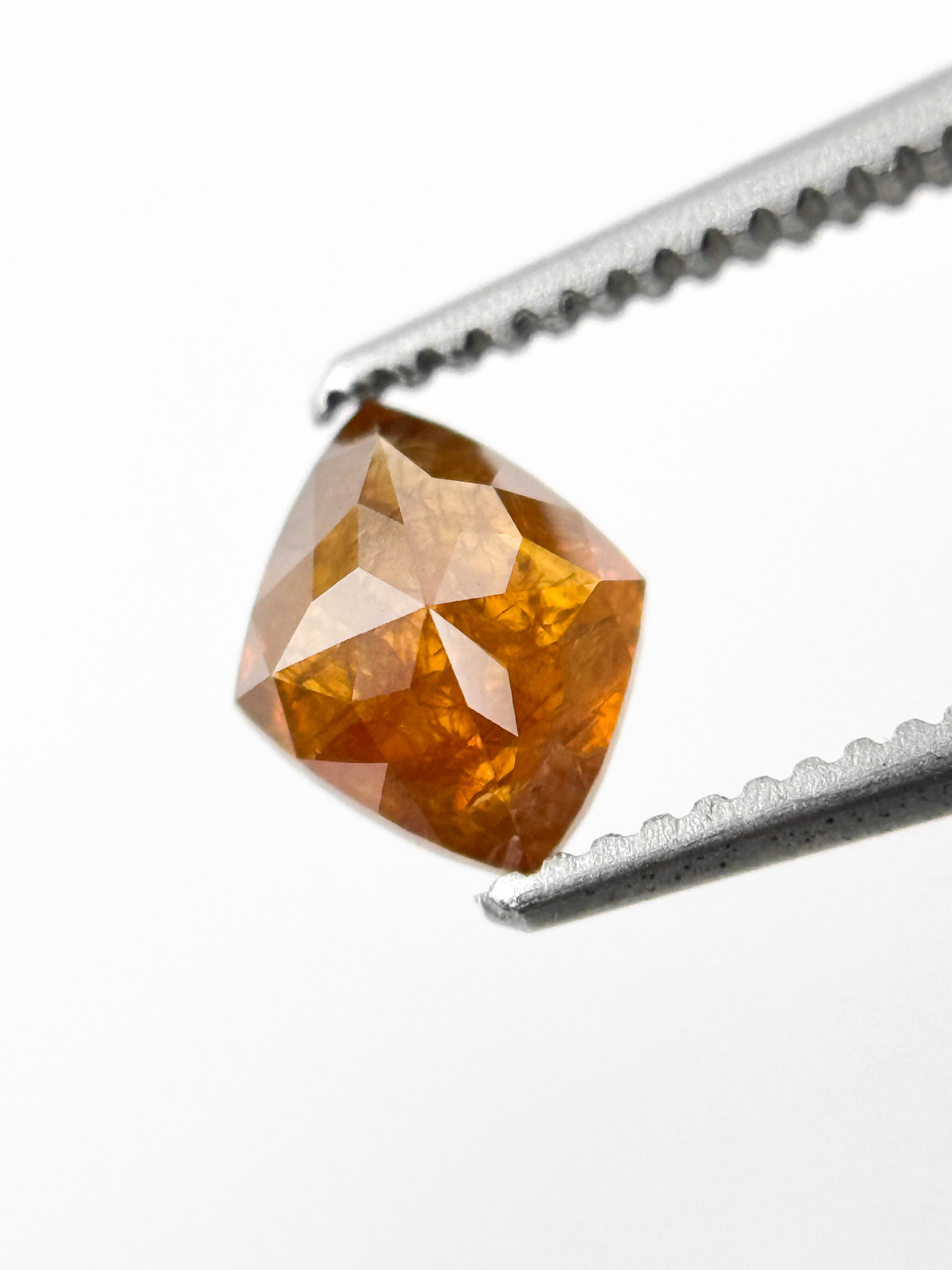 0.70 Ct Kite Rose Cut Orange Natural Fancy Diamond