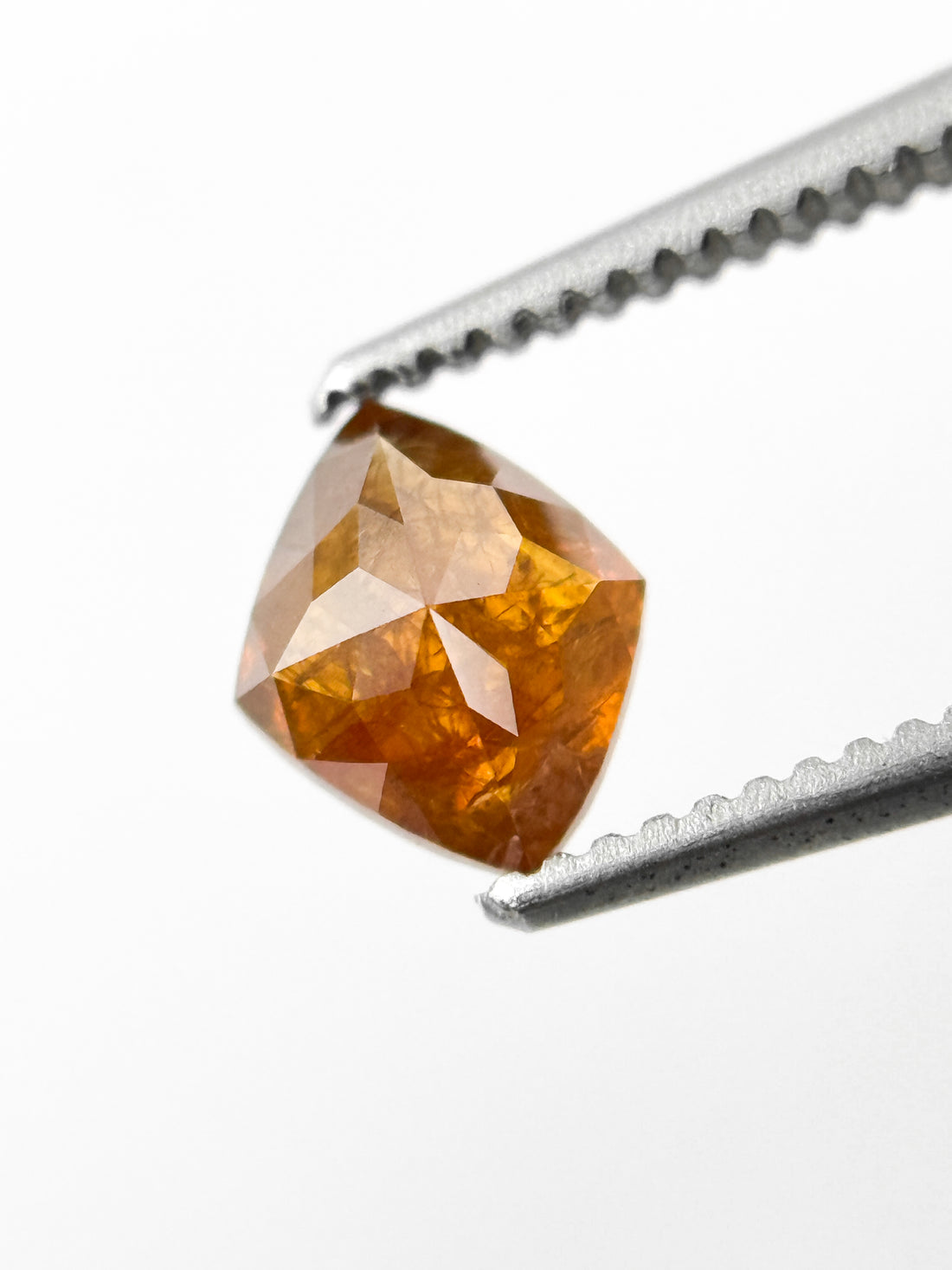 0.70 Ct Kite Rose Cut Orange Natural Fancy Diamond