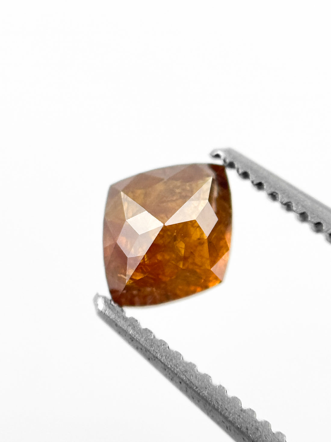 0.70 Ct Kite Rose Cut Orange Natural Fancy Diamond