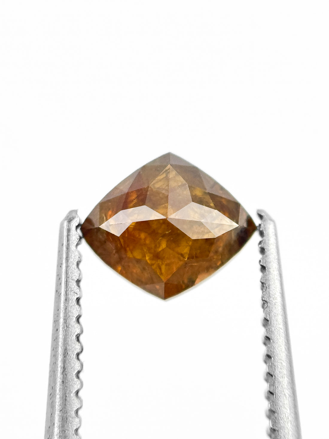 0.70 Ct Kite Rose Cut Orange Natural Fancy Diamond