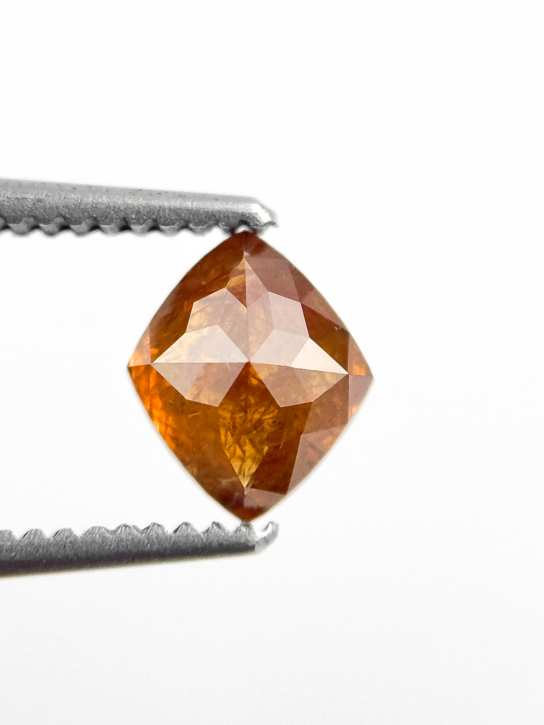 0.70 Ct Kite Rose Cut Orange Natural Fancy Diamond