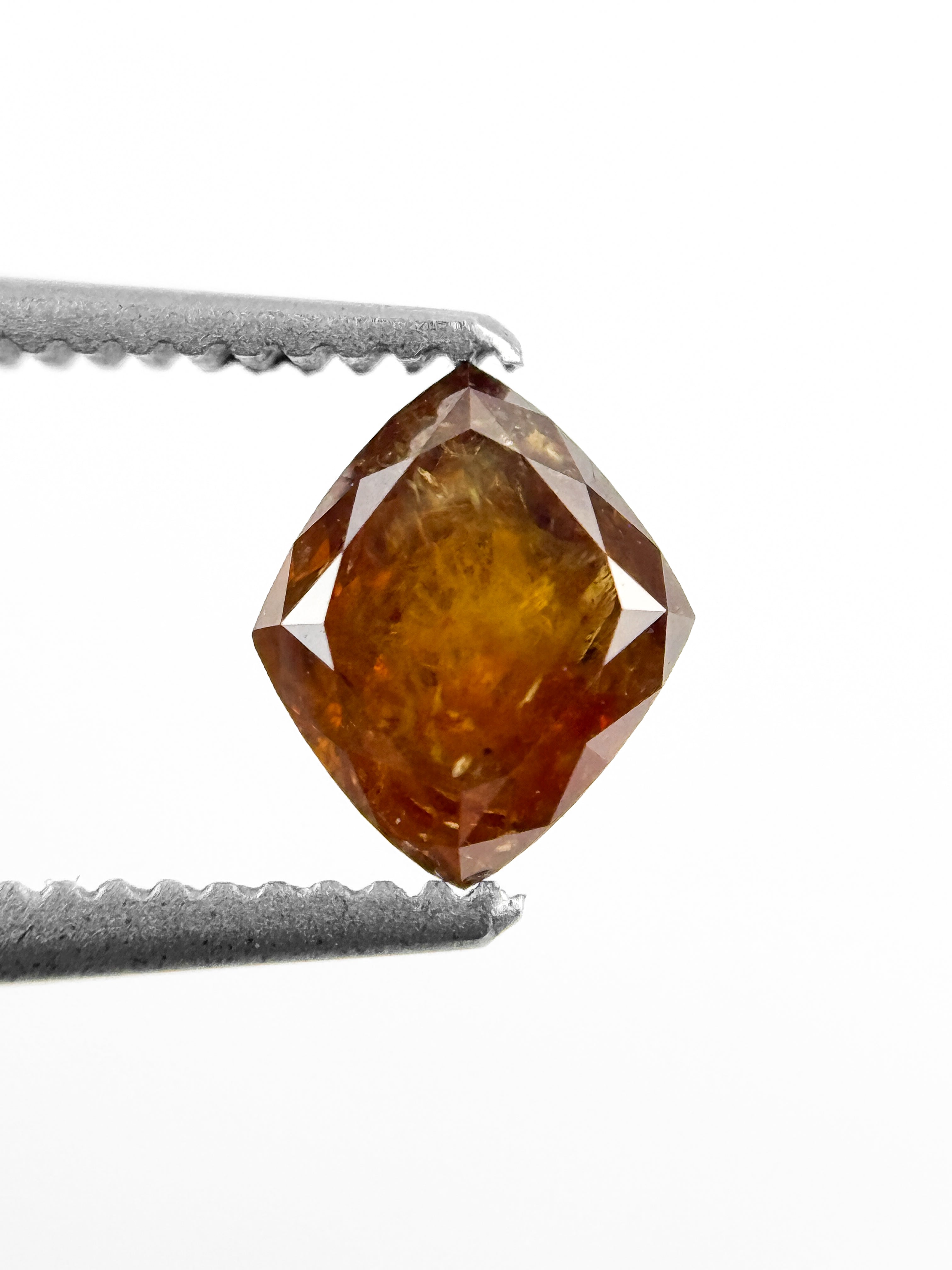 0.70 Ct Kite Rose Cut Orange Natural Fancy Diamond