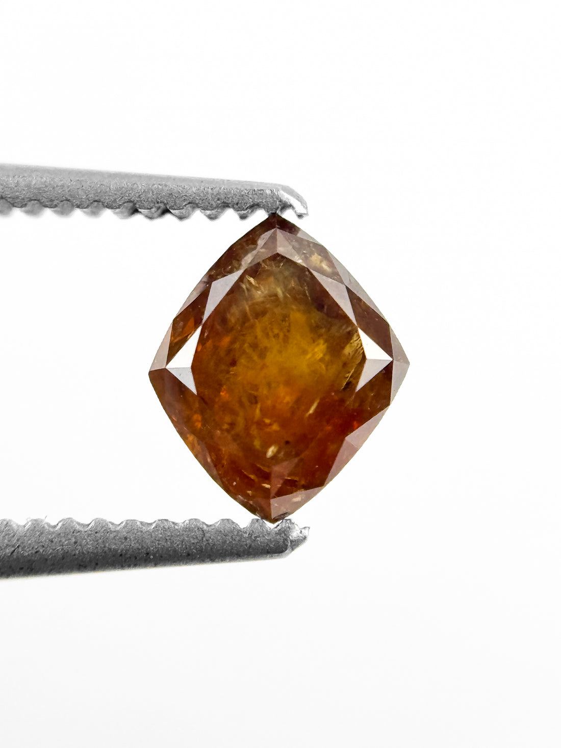 0.70 Ct Kite Rose Cut Orange Natural Fancy Diamond