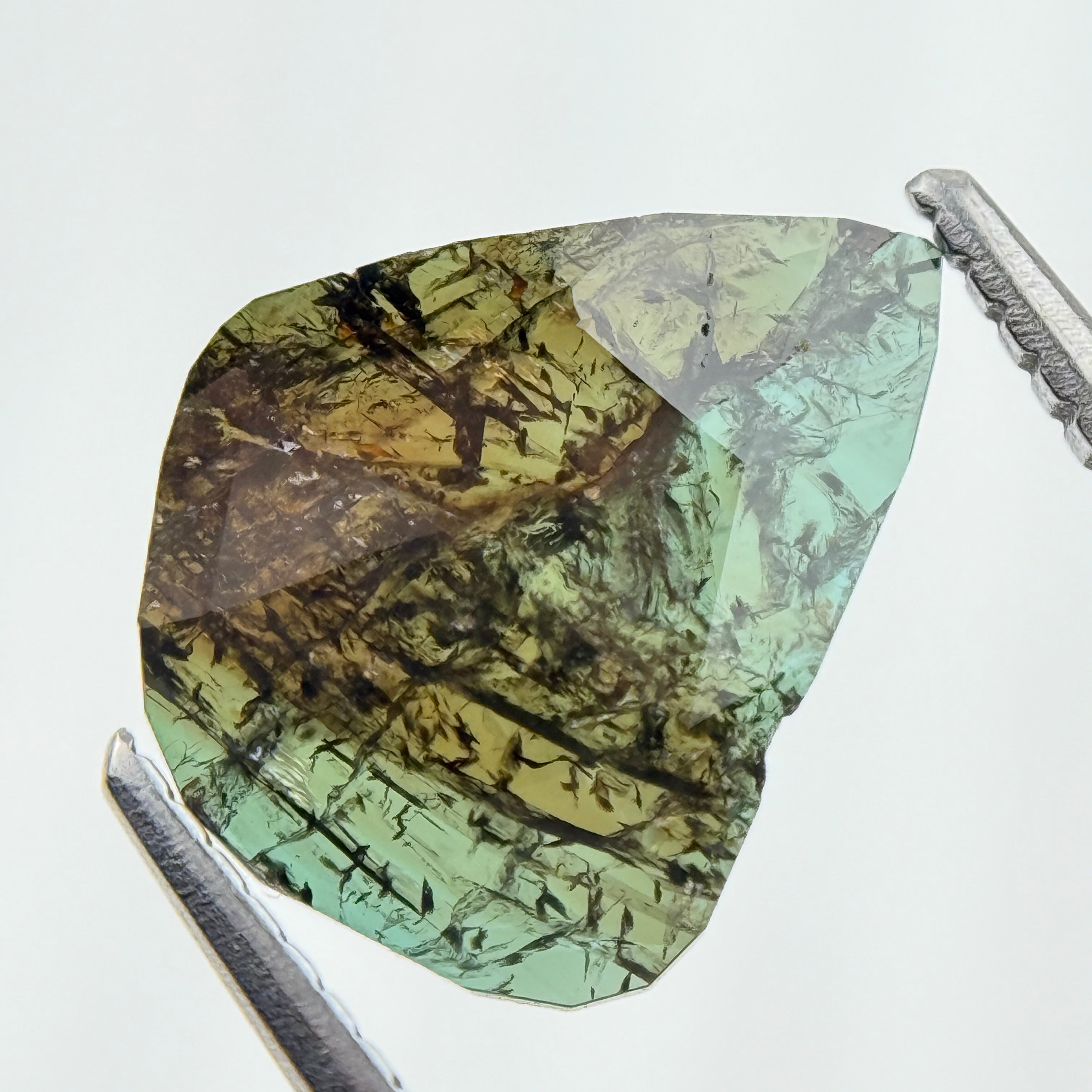 1.32 Ct Slice Rose Cut Blue Natural Fancy Diamond Pair