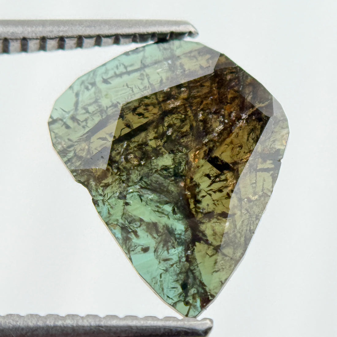 1.32 Ct Slice Rose Cut Blue Natural Fancy Diamond Pair