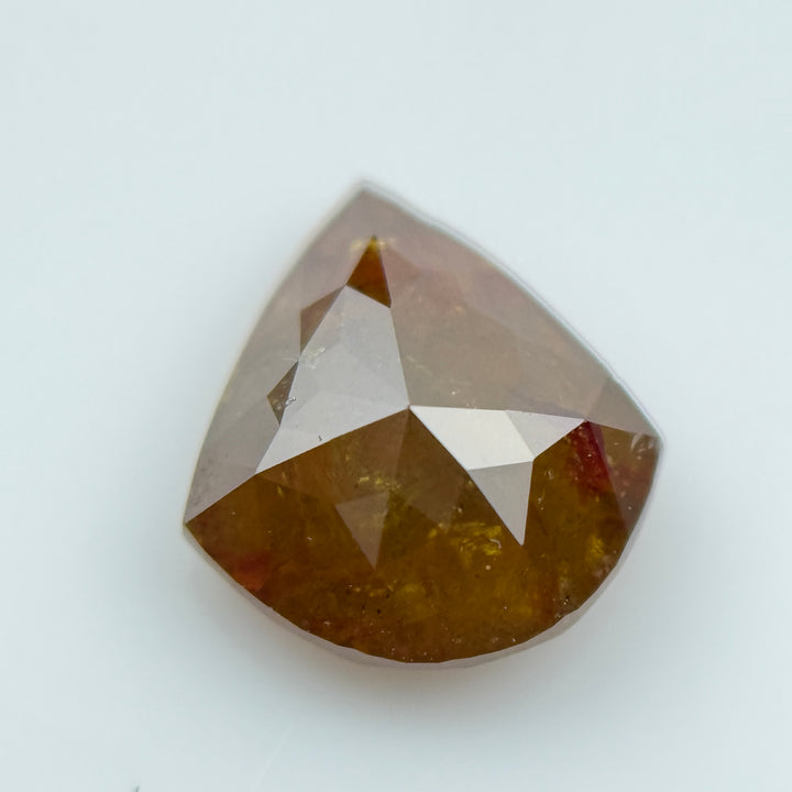 1.00 Ct Shield Rose Cut Red Natural Fancy Diamond