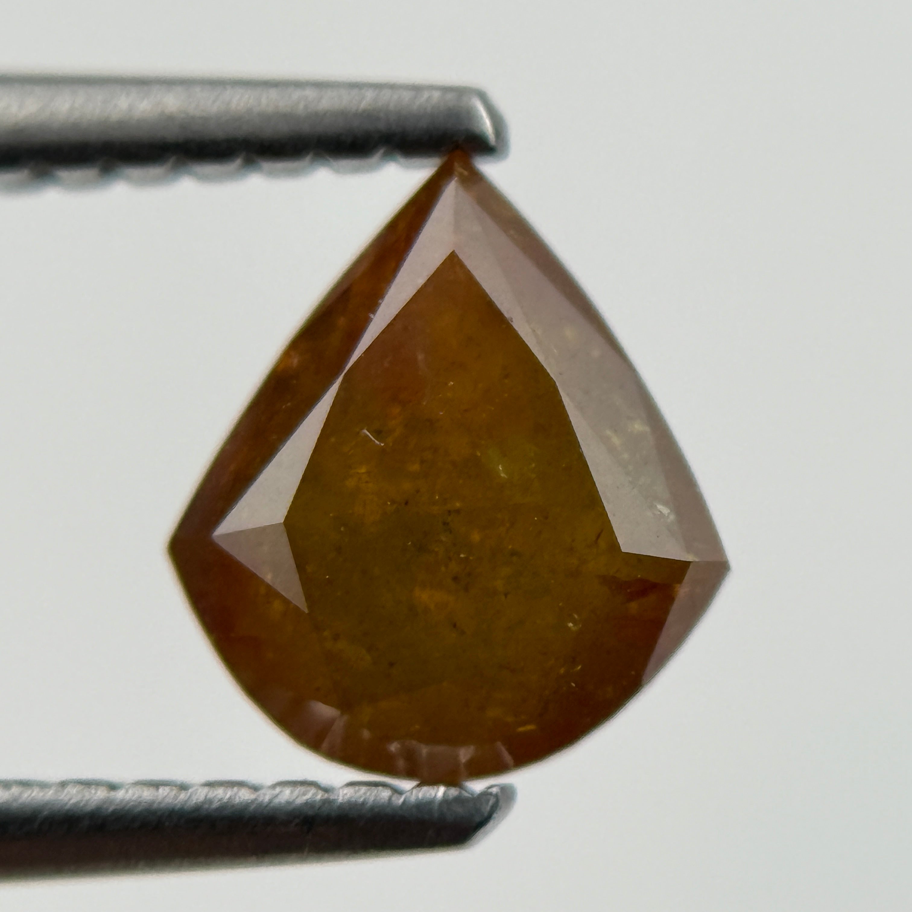 1.00 Ct Shield Rose Cut Red Natural Fancy Diamond