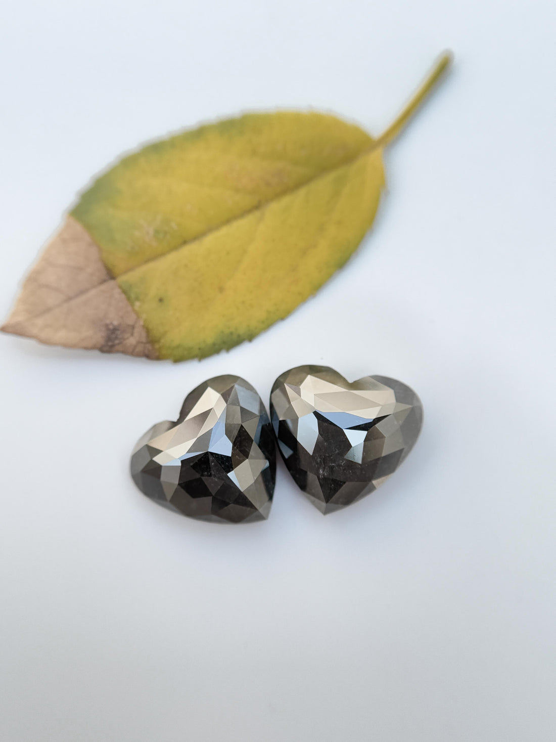 9.47 Ct Heart Rose Cut Black Natural Galaxy Diamond
