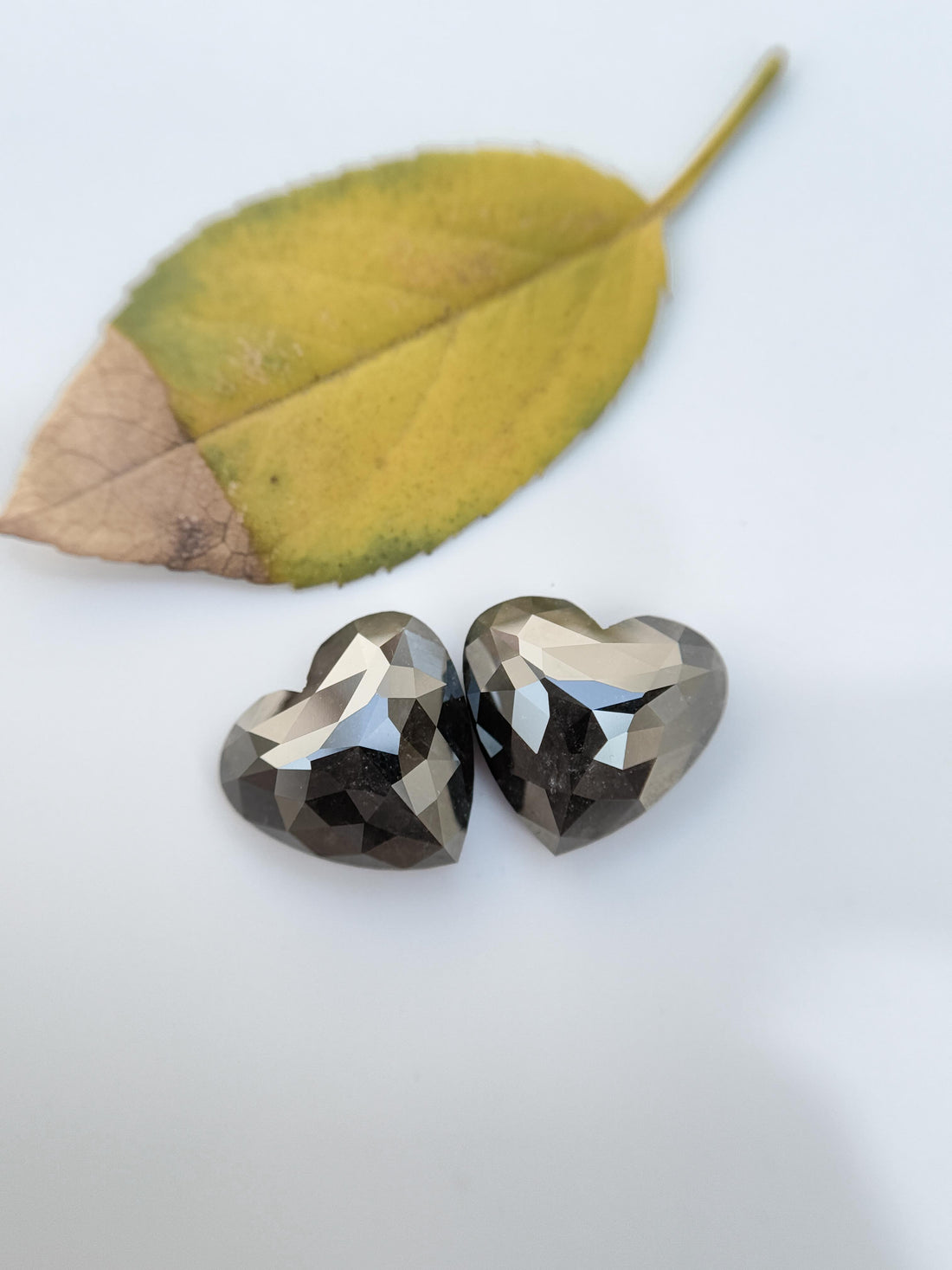 9.47 Ct Heart Rose Cut Black Natural Galaxy Diamond