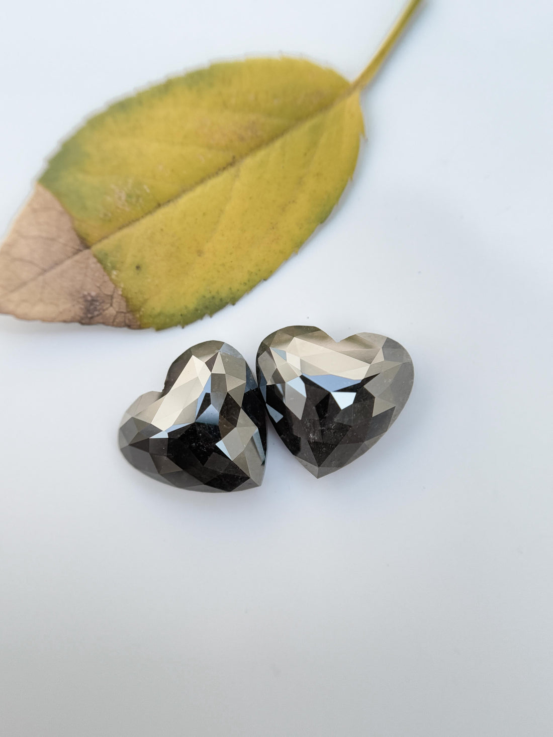9.47 Ct Heart Rose Cut Black Natural Galaxy Diamond
