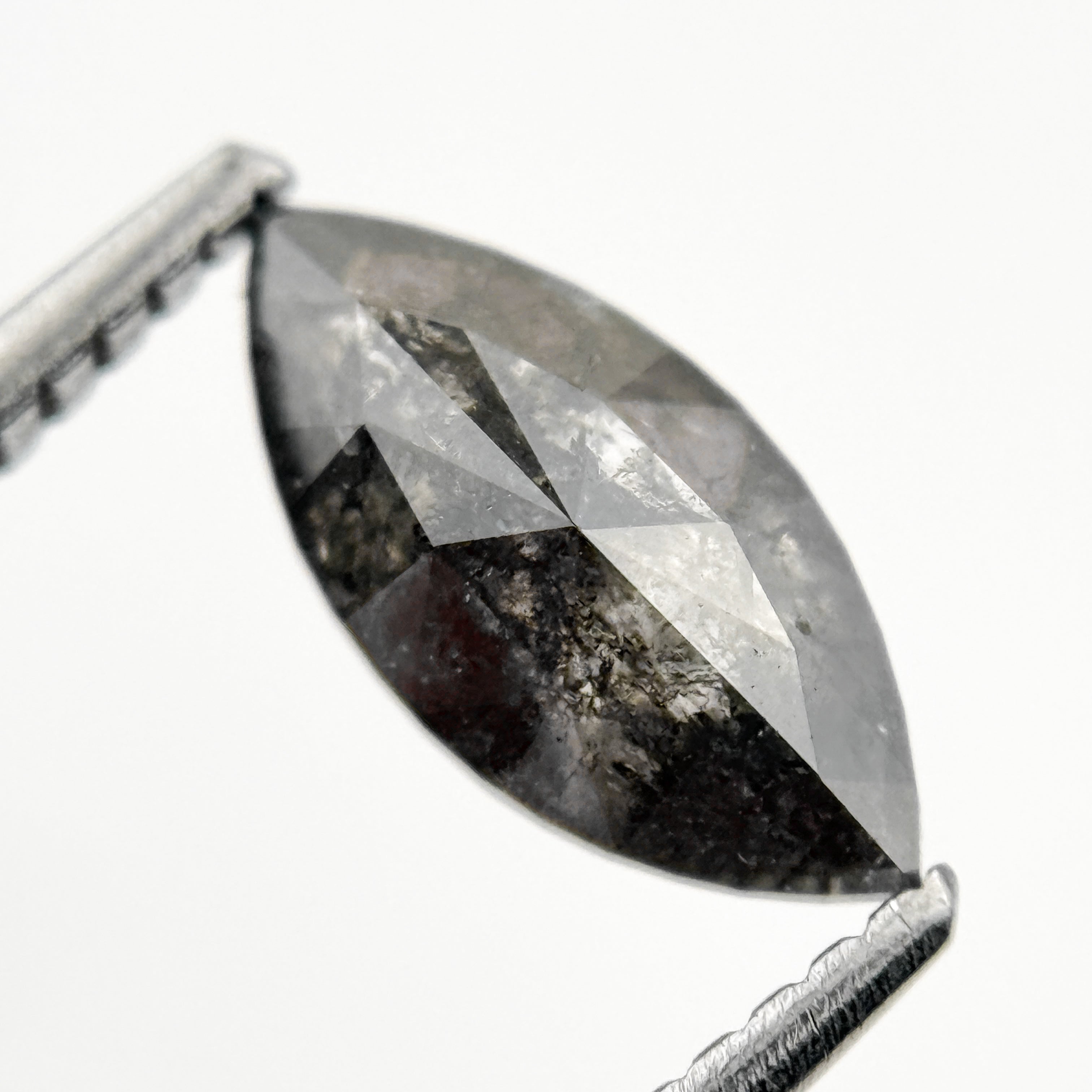 1.12 Ct Marquise Rose Cut Grey Natural loose Diamond