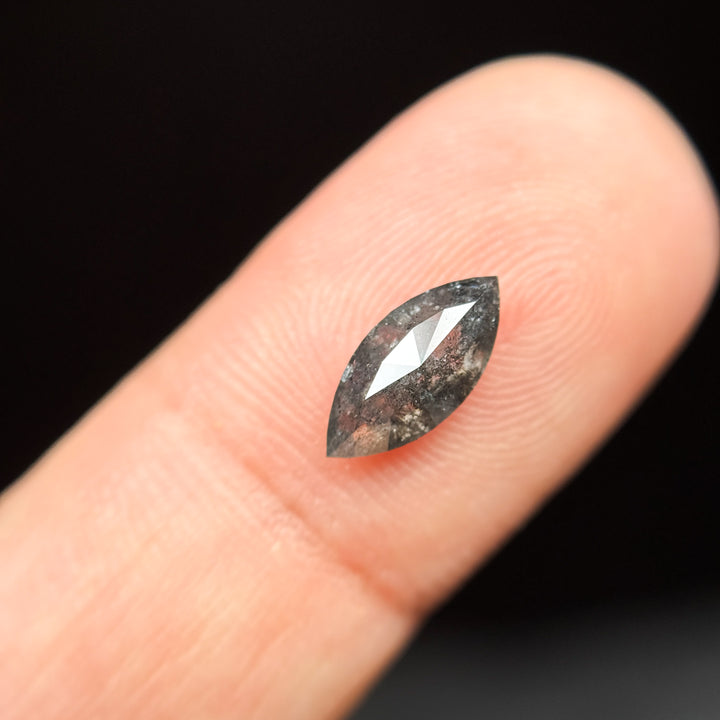 1.12 Ct Marquise Rose Cut Grey Natural loose Diamond