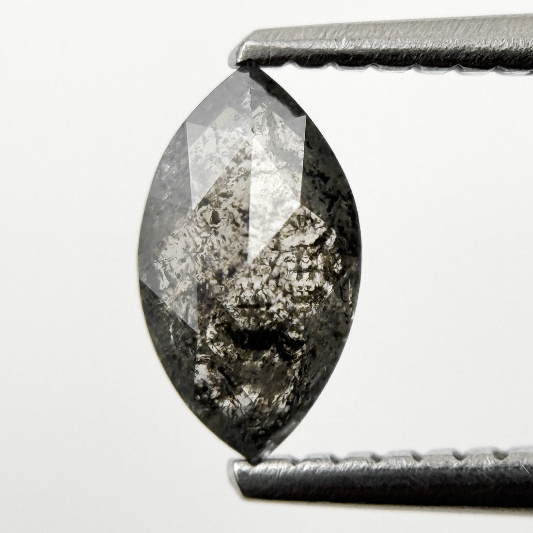 0.59 Ct Marquise Rose Cut Grey Natural fancy Diamond