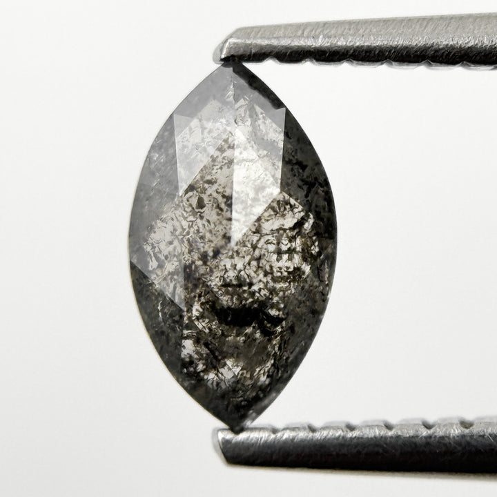 0.59 Ct Marquise Rose Cut Grey Natural fancy Diamond